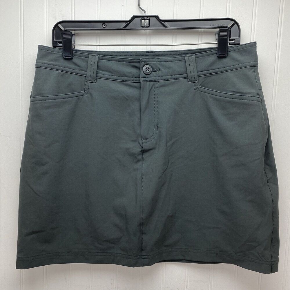 Active Skort Eddie Bauer Womens 8 Golf Tennis Gray Pockets Skirt/Shorts EUC